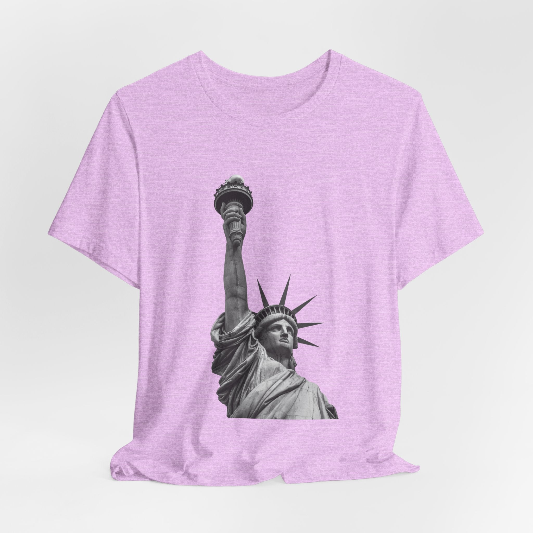 Statue of Liberty Graphic Tee — Black & White NYC Landmark T-Shirt