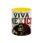 Viva Mexico Accent Coffee Mug — Day of the Dead Skeleton Design (11/15oz)
