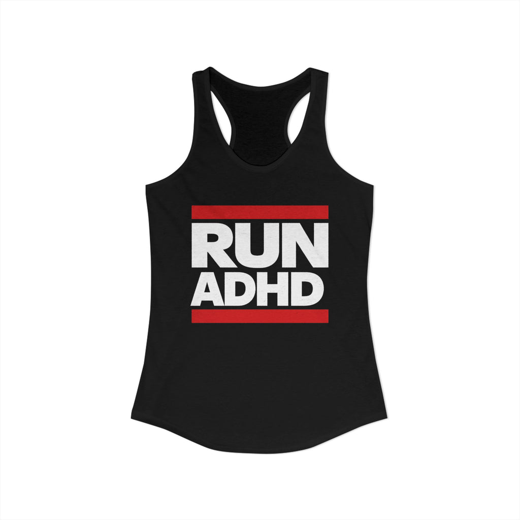 RUN ADHD Graphic Tank top — Funny ADHD Awareness Shirt