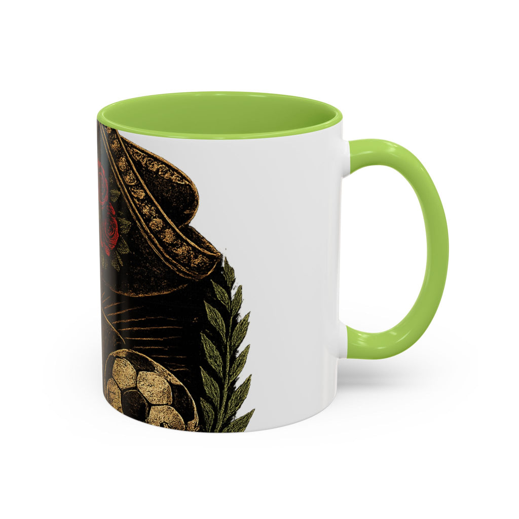 Day of the Dead Soccer Skull Accent Mug — 11/15oz