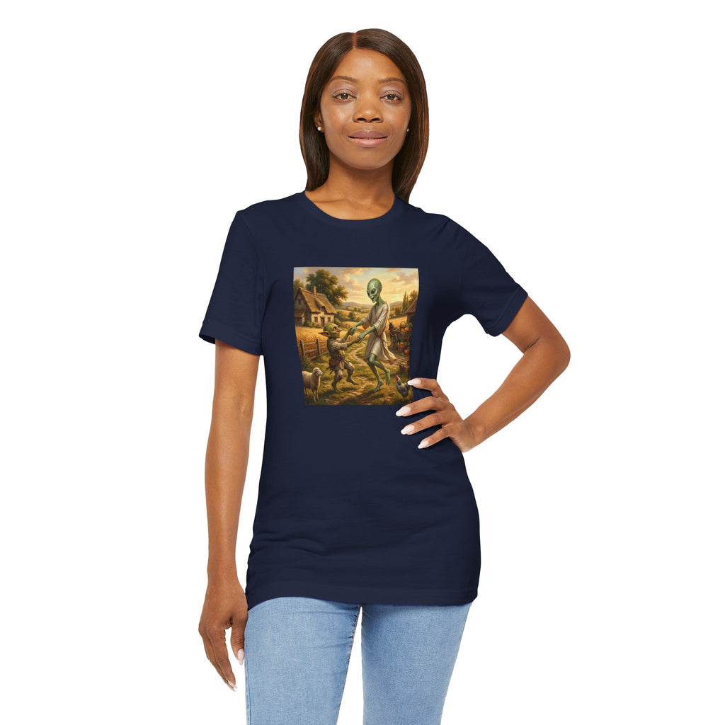 Alien Harvest Vintage Art T‑Shirt