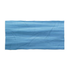 Ocean Blue Beach Towel — Soft Wavy Water Print