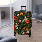 Tropical chihuahua Suitcase — Floral Pineapple Coconut Carry-On Luggage