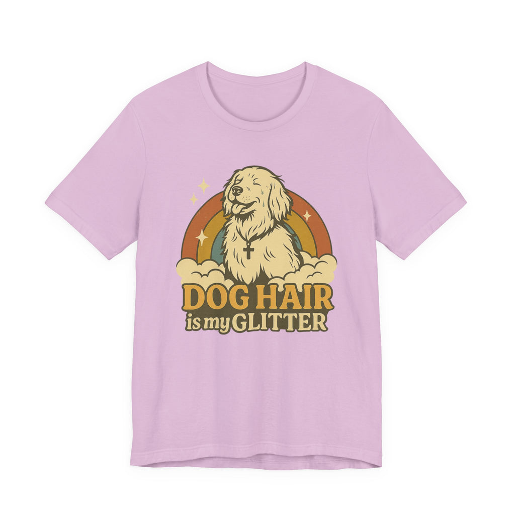 "Dog Hair Is My Glitter" – Retro Golden Vibes Edition