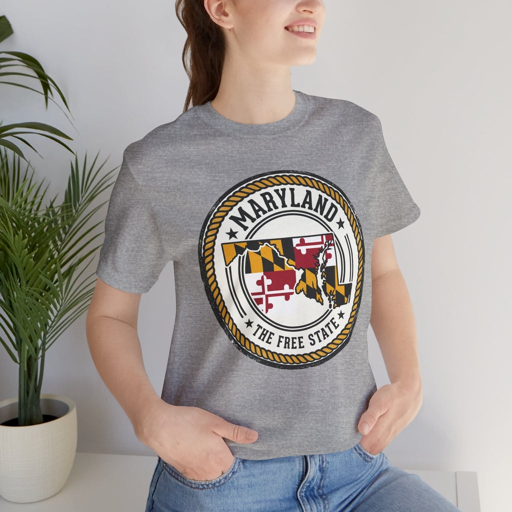 Maryland State Seal T-Shirt – The Free State Flag Emblem Tee