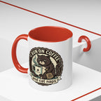 Coffee Lovers Mug — Rustic 'Coffee & Hops' Accent Ceramic Mug (11/15oz)