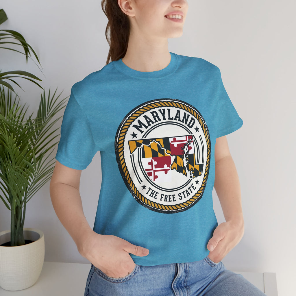 Maryland State Seal T-Shirt – The Free State Flag Emblem Tee