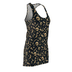 Racerback Dress — Vintage Moon & Stars All-Over Print