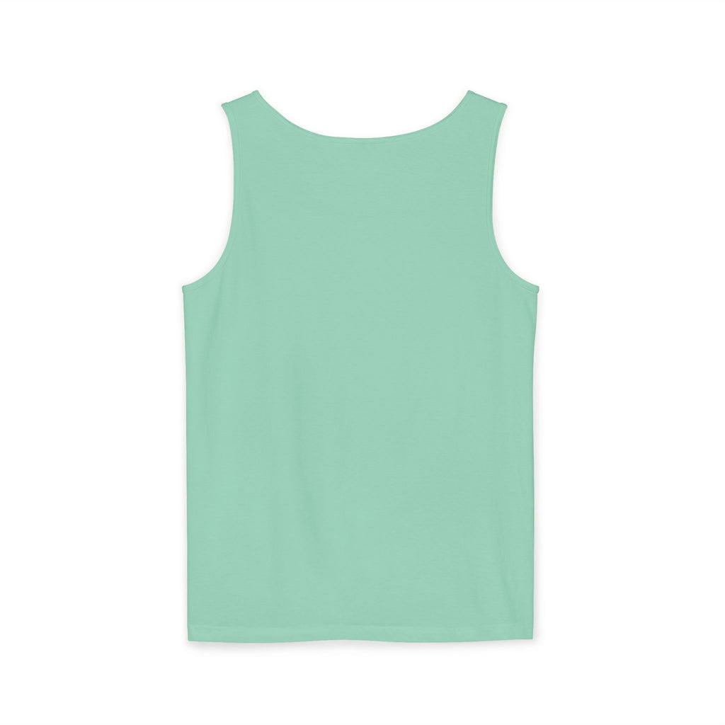 Abstract Wave Mesh Tank Top — Geometric Optical Illusion Graphic Tank