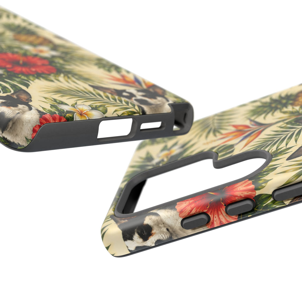 Tropical chihuahua Phone Case — Floral Pineapple Protective Tough Case