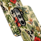Tropical chihuahua Phone Case — Floral Pineapple Protective Tough Case