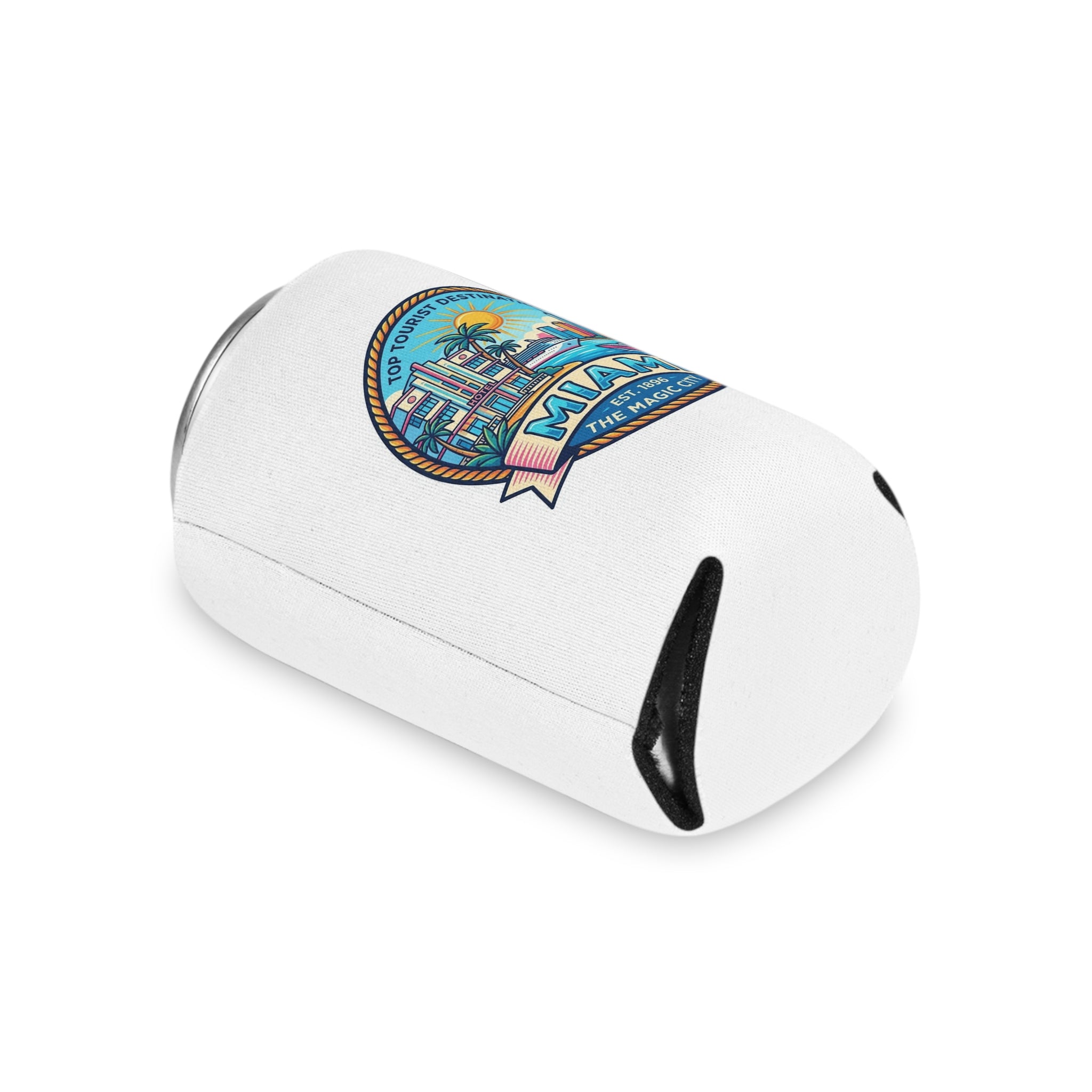 Miami Vintage Beach Can Cooler – "Miami The Magic City" Travel Souvenir