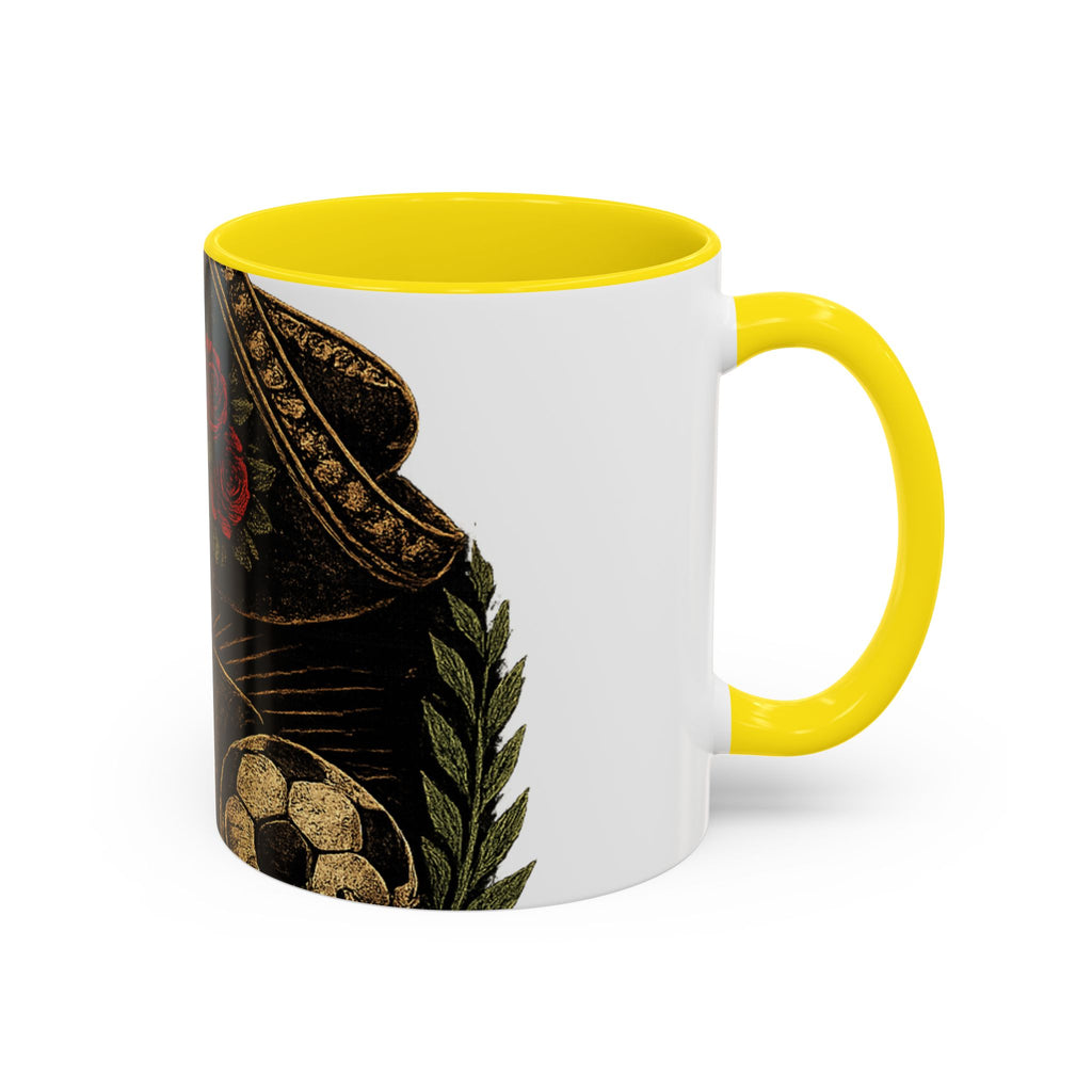 Day of the Dead Soccer Skull Accent Mug — 11/15oz
