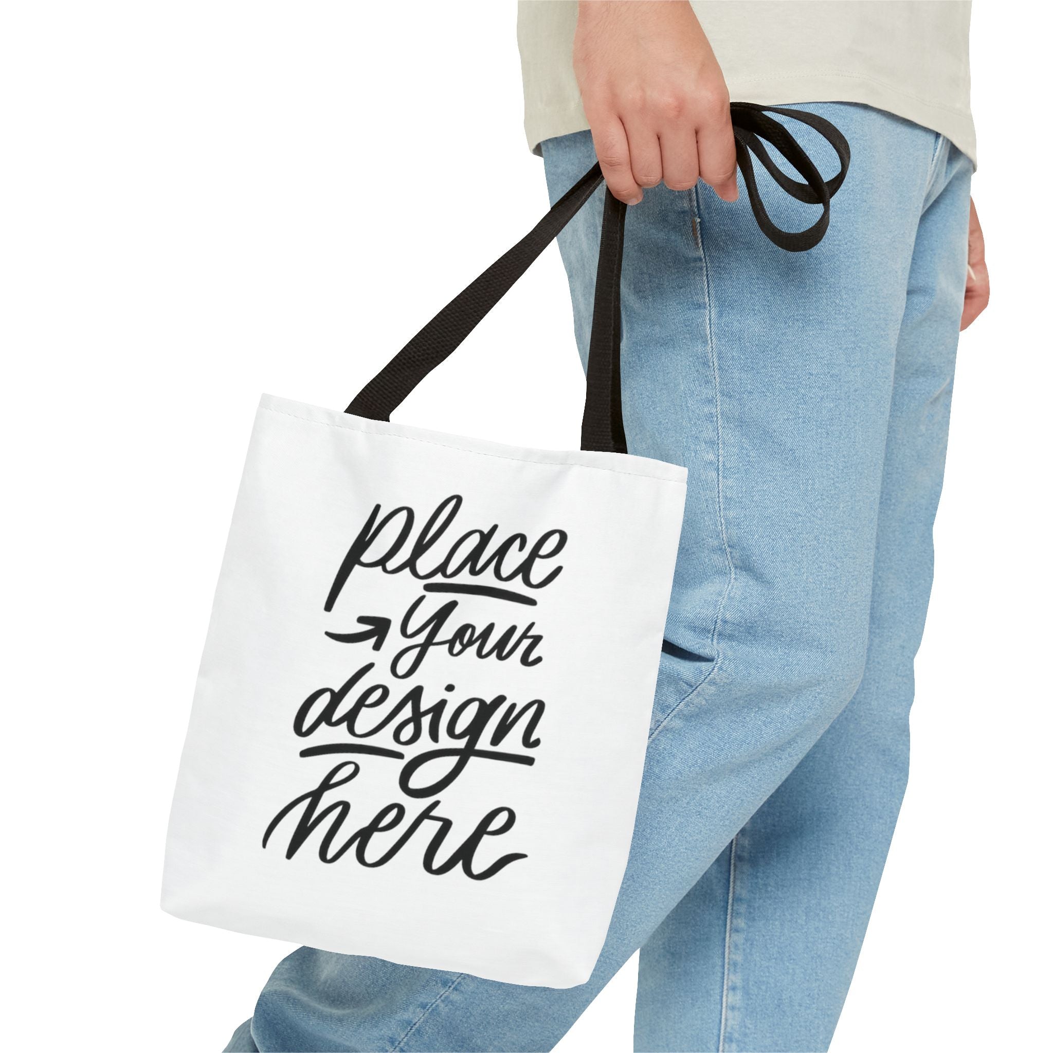 Custom Printed Tote Bag — Personalized All-Over-Print Canvas Shopper