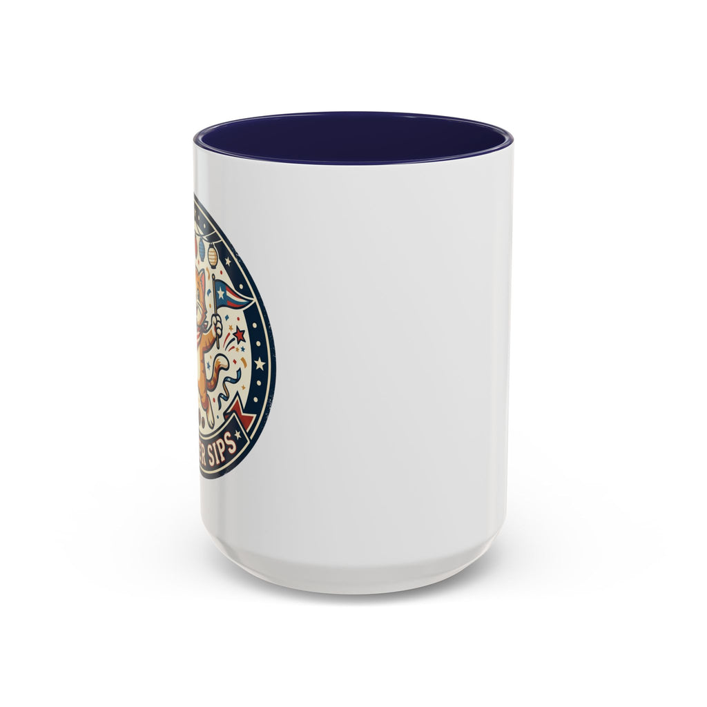 Space Camper Patch Coffee Mug — Retro Astronaut Camper 11/15oz Accent Mug