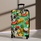 Tropical chihuahua Suitcase – Colorful Fruit & Floral Carry-On Luggage
