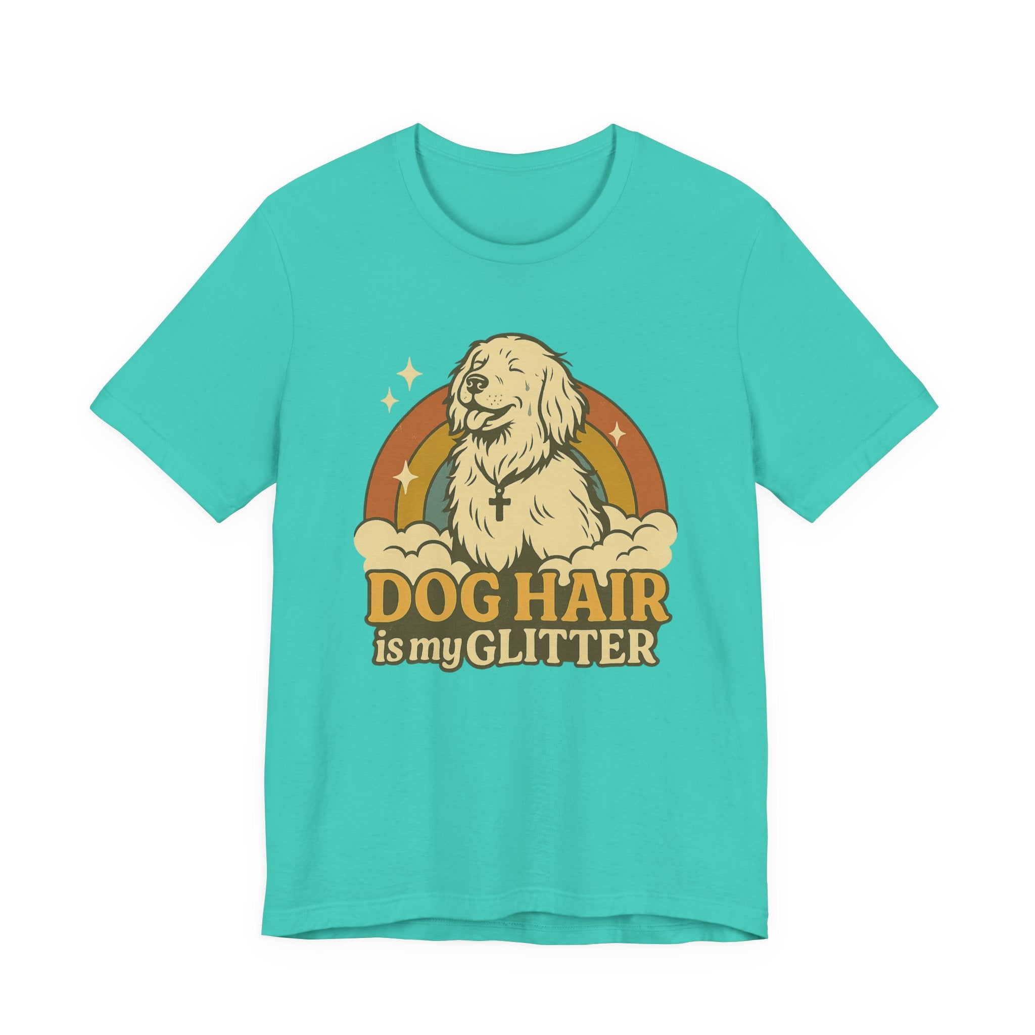"Dog Hair Is My Glitter" – Retro Golden Vibes Edition