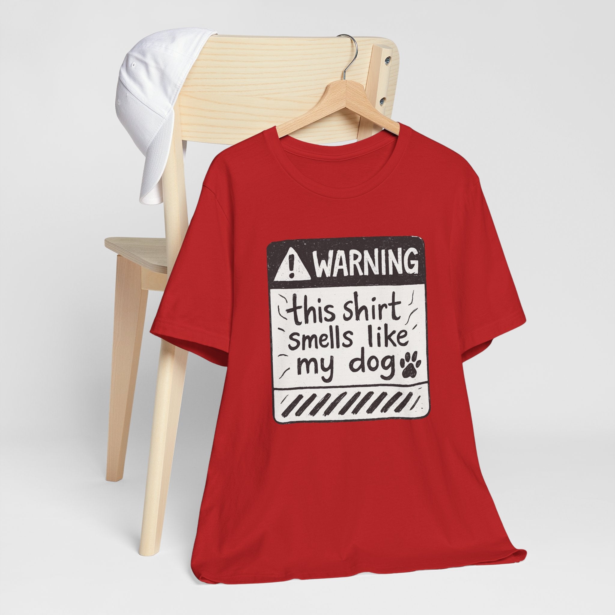 T-Shirt — "Warning: This Shirt Smells Like My Dog" Funny Dog Lover Tee