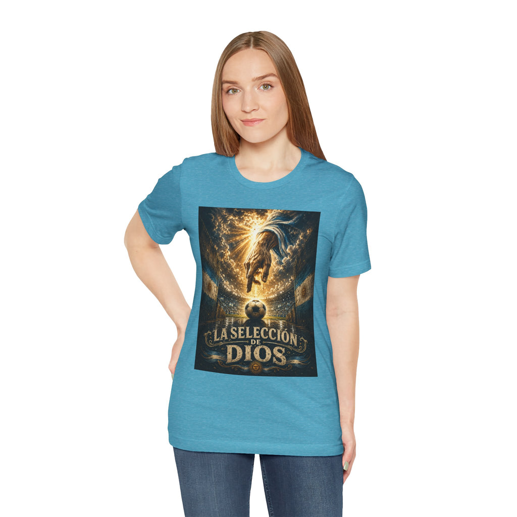 Soccer Faith T-Shirt — "La Selección de Dios" Graphic Tee