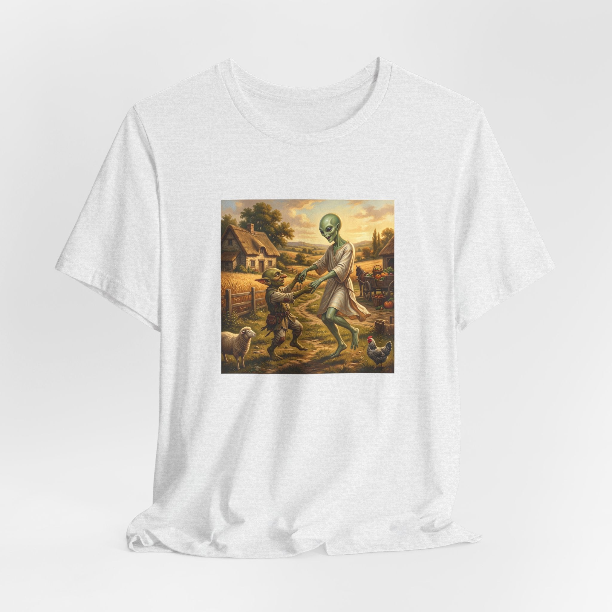Alien Harvest Vintage Art T‑Shirt