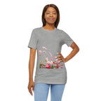 Floral Meadow Tee – Pink Wildflower Field Graphic T-Shirt