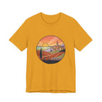 Sunset Tuscan Landscape T-Shirt — Vintage Italian Countryside Graphic Tee