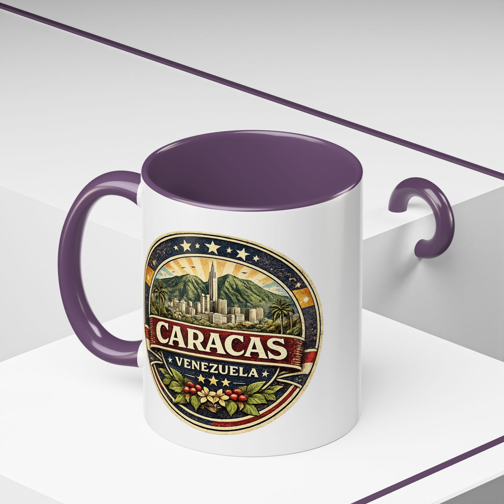 Caracas Venezuela Vintage Travel Accent Coffee Mug