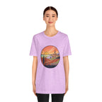 Sunset Tuscan Landscape T-Shirt — Vintage Italian Countryside Graphic Tee