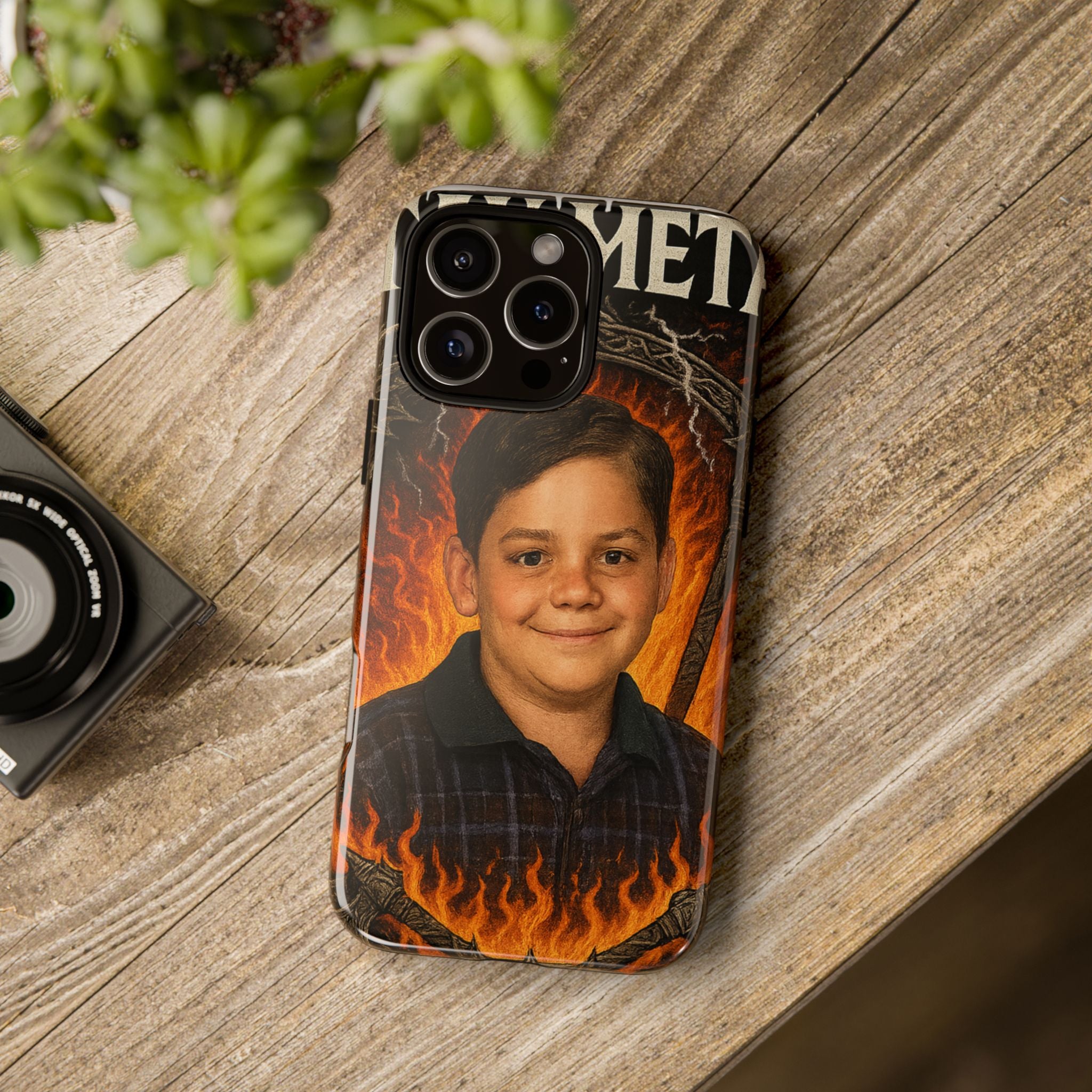 Metalhead Phone Case, Tough Cases for Music Lovers, Personalize with Unique Art, Gift for Metal Fans, Rock Lover's Accessory