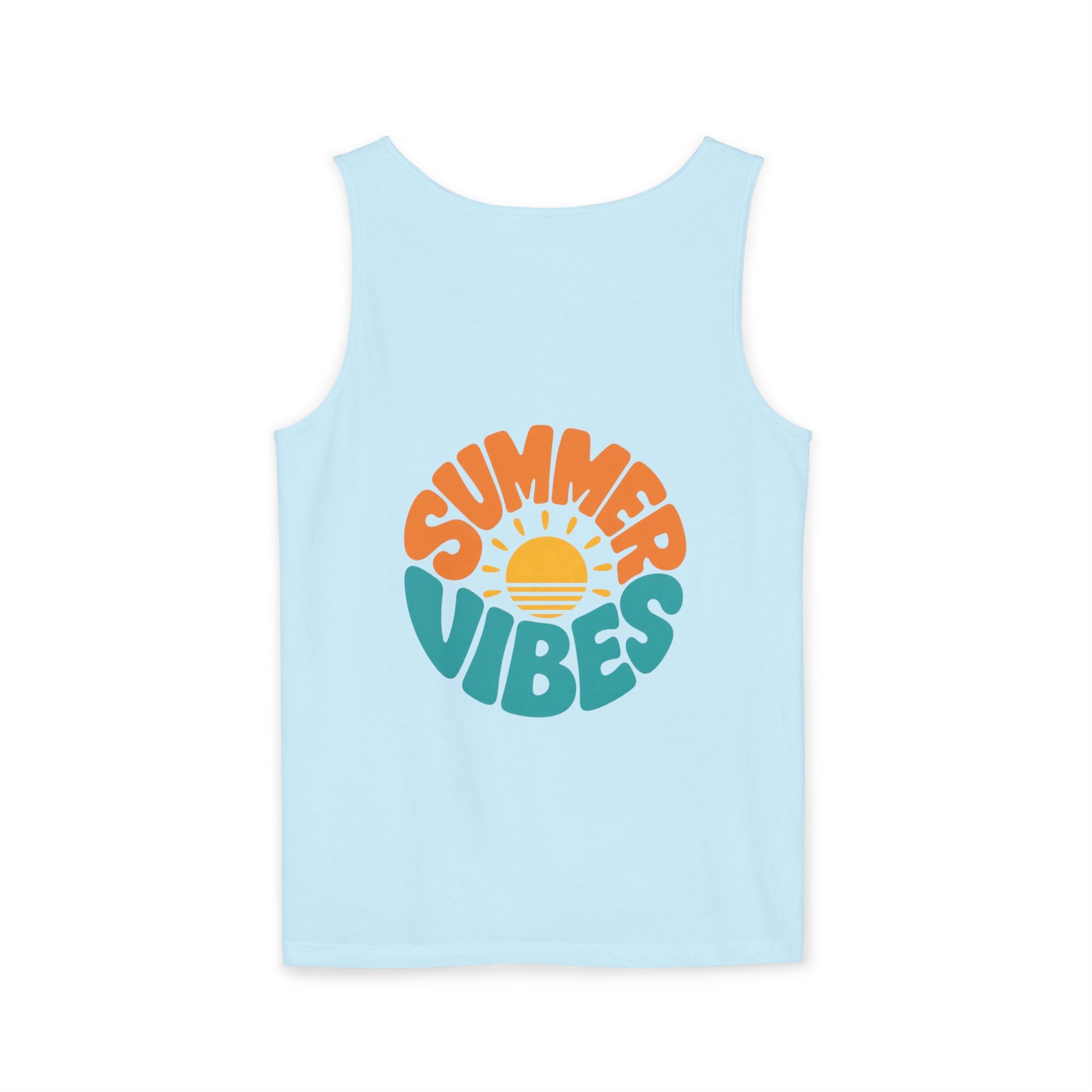 Summer Vibes Unisex Tank Top - Retro Sun Graphic