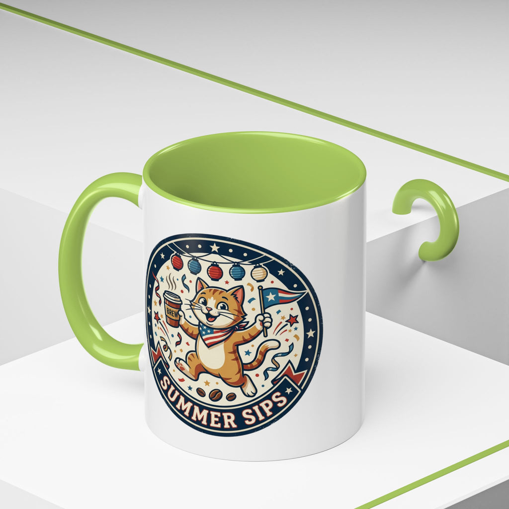 Space Camper Patch Coffee Mug — Retro Astronaut Camper 11/15oz Accent Mug