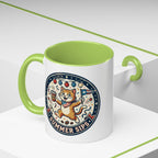 Space Camper Patch Coffee Mug — Retro Astronaut Camper 11/15oz Accent Mug