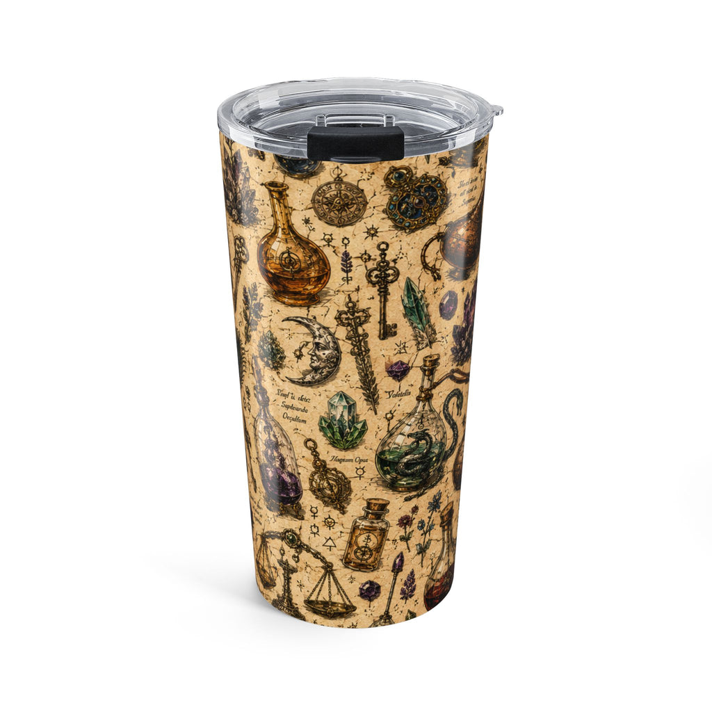 20oz The Alchemist's Cabinet Tumbler — Vintage Magic Travel Cup