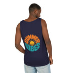 Summer Vibes Unisex Tank Top - Retro Sun Graphic