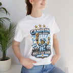 T-Shirt — 'El Campeón del Mundo: Hace Lo Que Quiere' Soccer Champion Tee