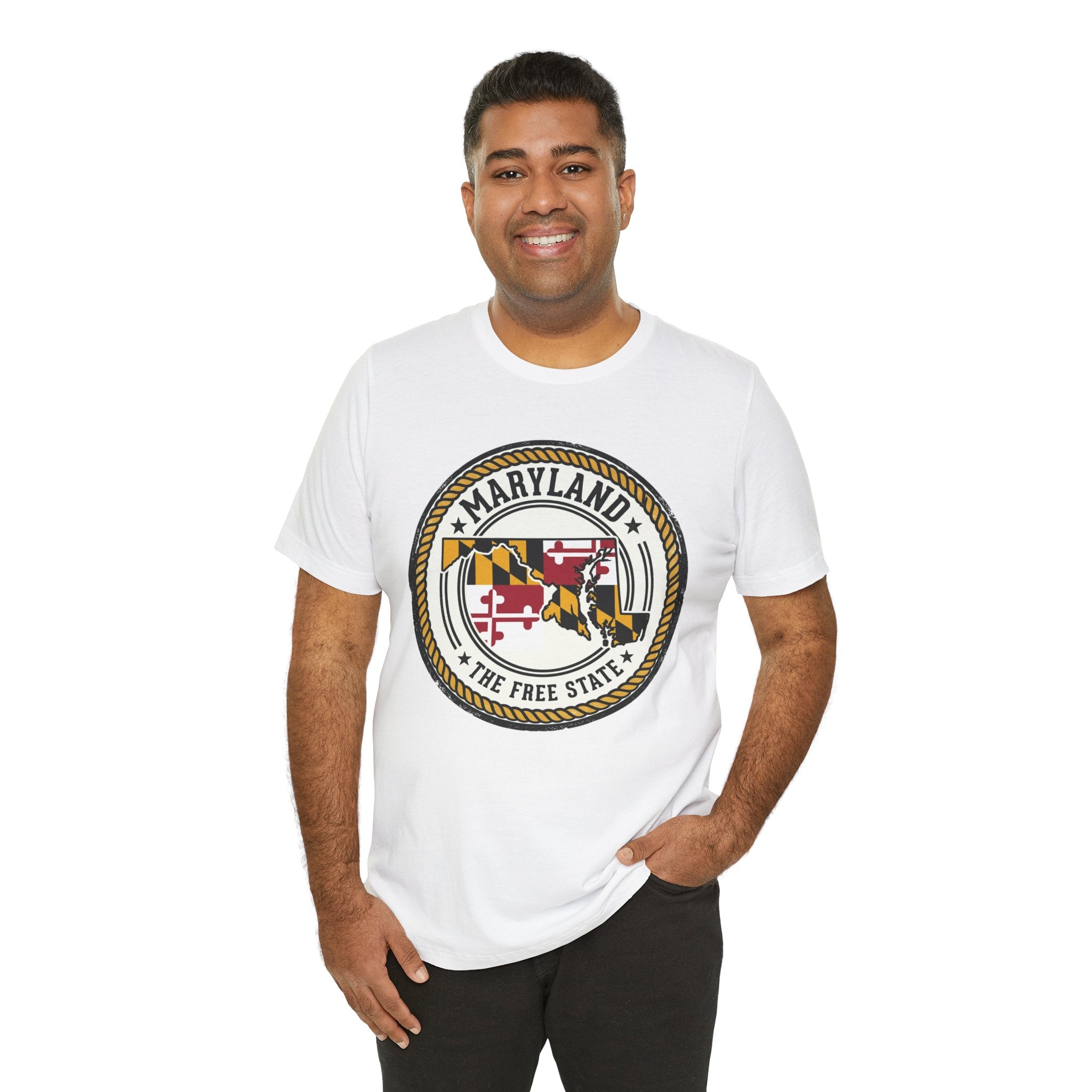 Maryland State Seal T-Shirt – The Free State Flag Emblem Tee
