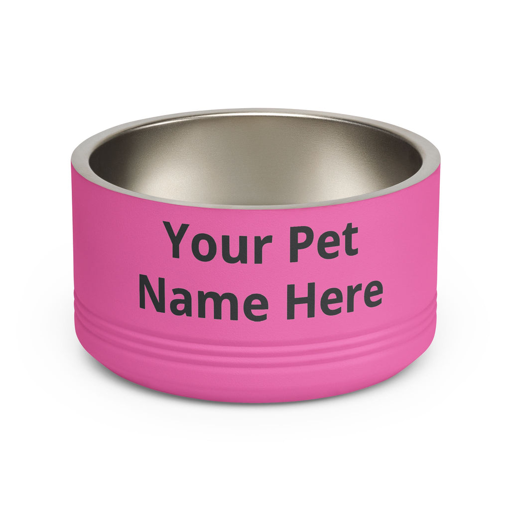 Personalized Pet Bowl – Custom Name 18oz Stainless Steel Dog & Cat Feeding Bowl