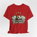 Argentina Soccer T-Shirt — "Nací en Argentina, ¿Qué más querés?" Vintage Football Tee