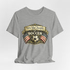We The People of Soccer T-Shirt — American Flag Vintage Soccer Tee