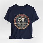 4th of July 250th Anniversary T-Shirt – Vintage American Flag Emblem (1776–2026)