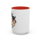 Cat Jester Accent Coffee Mug – Whimsical Vintage Cat Illustration (11/15oz)