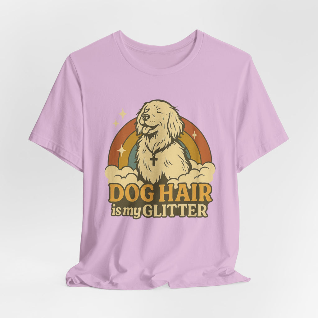 "Dog Hair Is My Glitter" – Retro Golden Vibes Edition