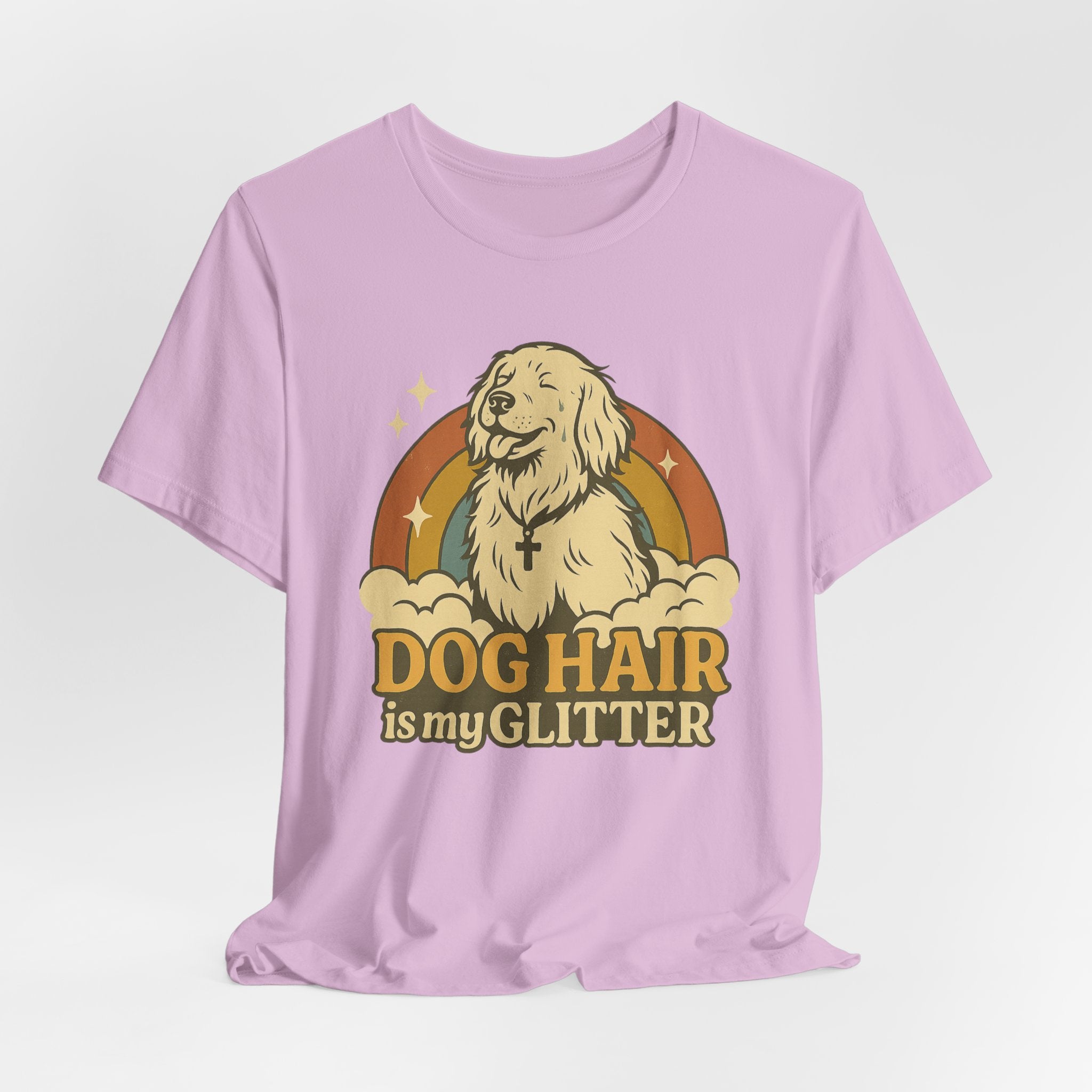 "Dog Hair Is My Glitter" – Retro Golden Vibes Edition