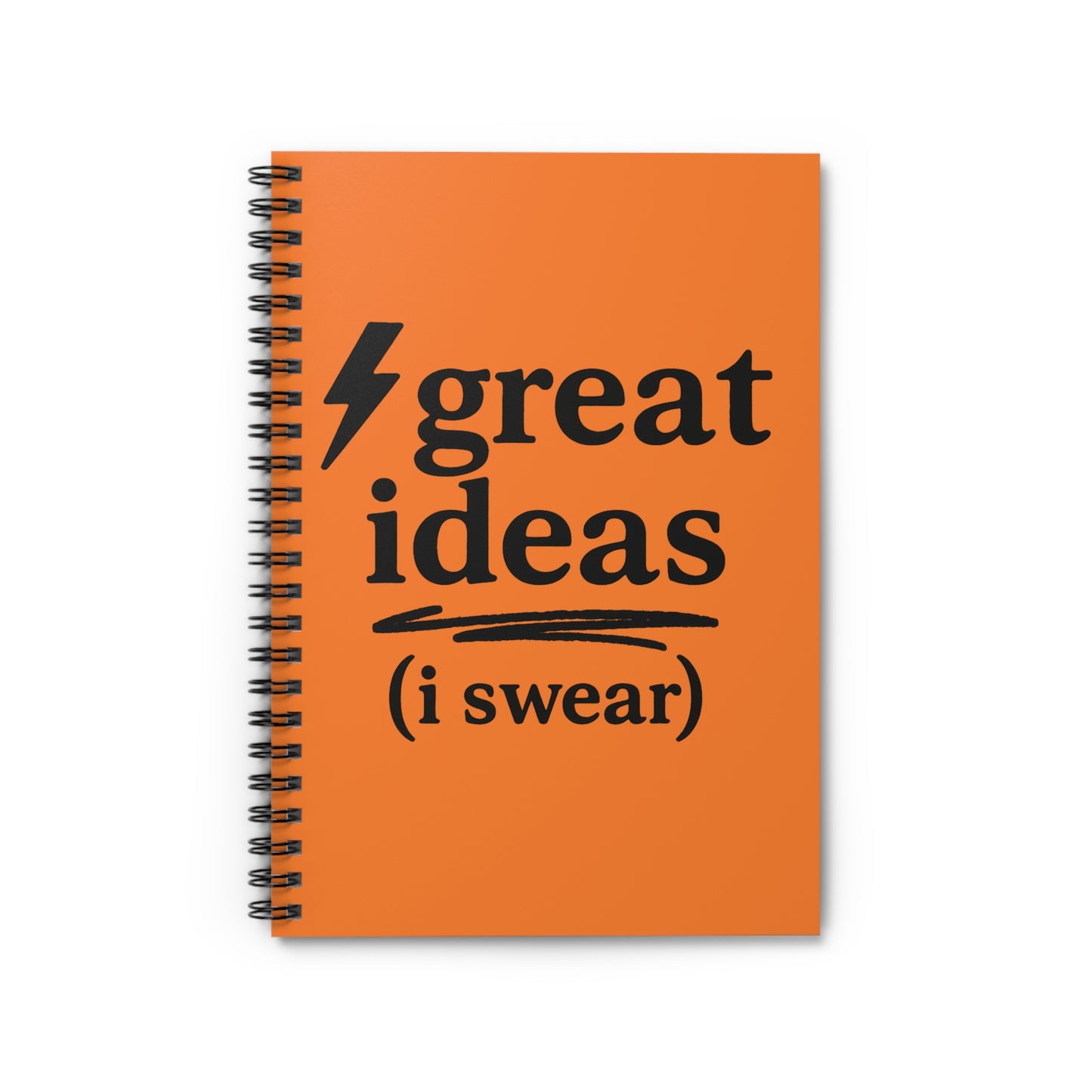 Great Ideas (I Swear) ADHD Notebook