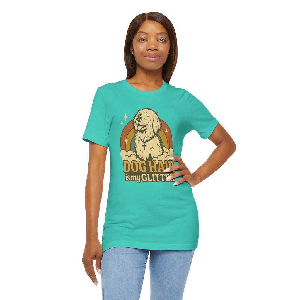 "Dog Hair Is My Glitter" – Retro Golden Vibes Edition