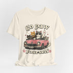 Go Paw Yourself Cat Tee – Cute Retro Cats in Convertible T‑Shirt