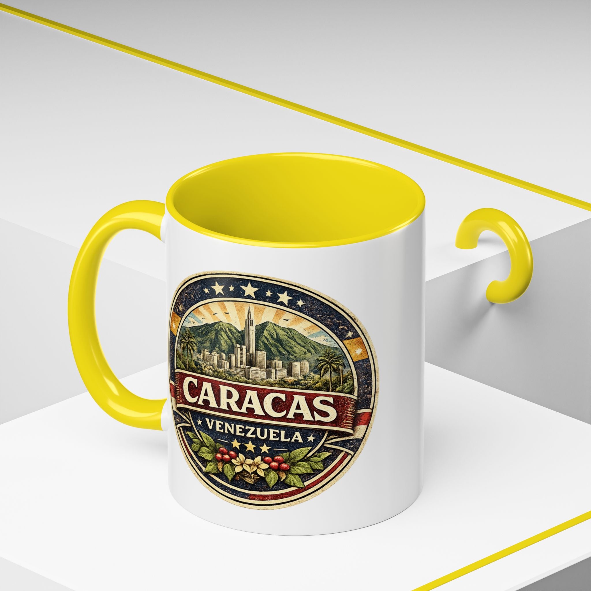 Caracas Venezuela Vintage Travel Accent Coffee Mug