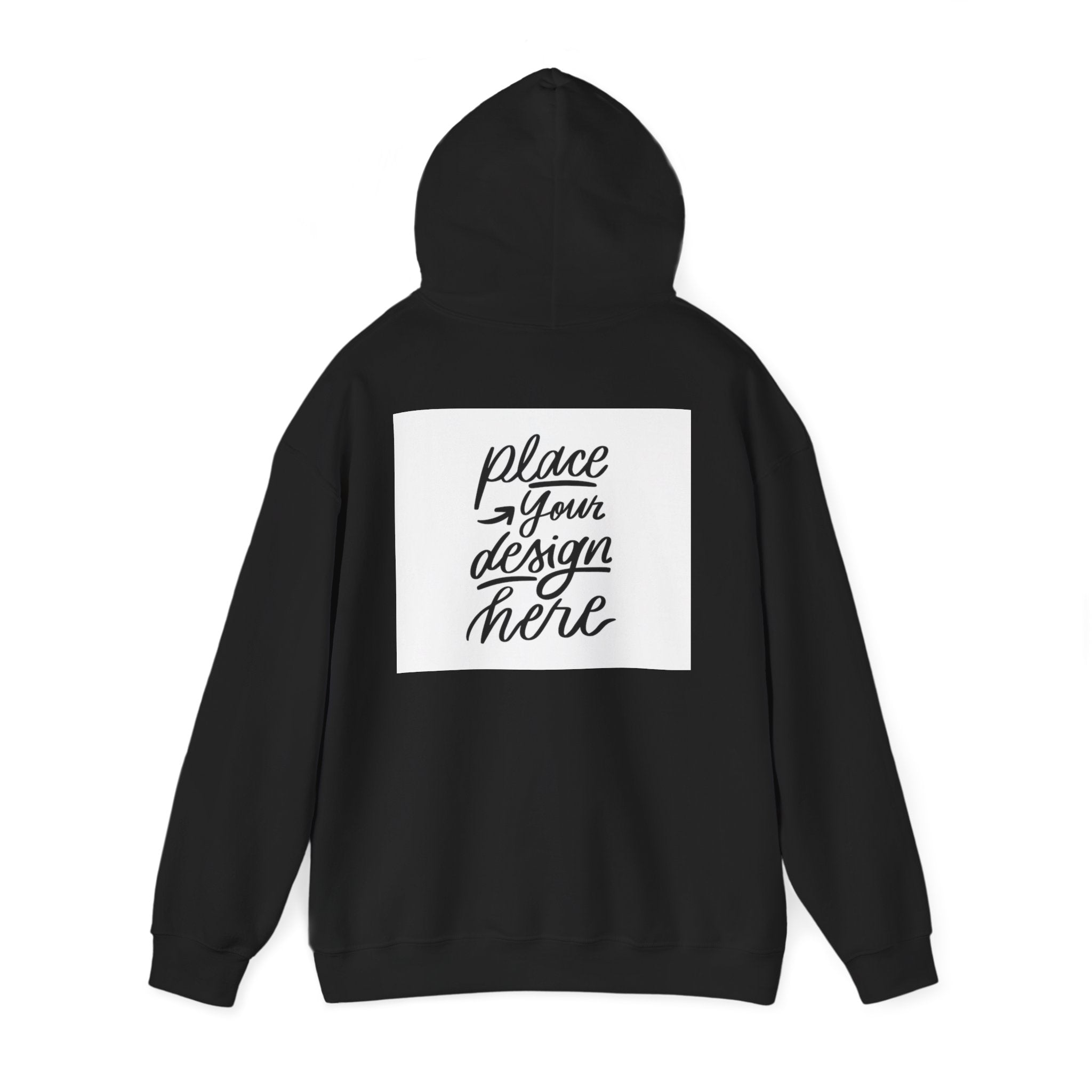 Classic Hoodie with Centered Design – 'Place Your Design Here'
