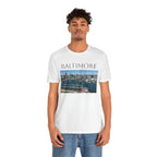 Baltimore Skyline Photo Tee — Inner Harbor Cityscape T-Shirt