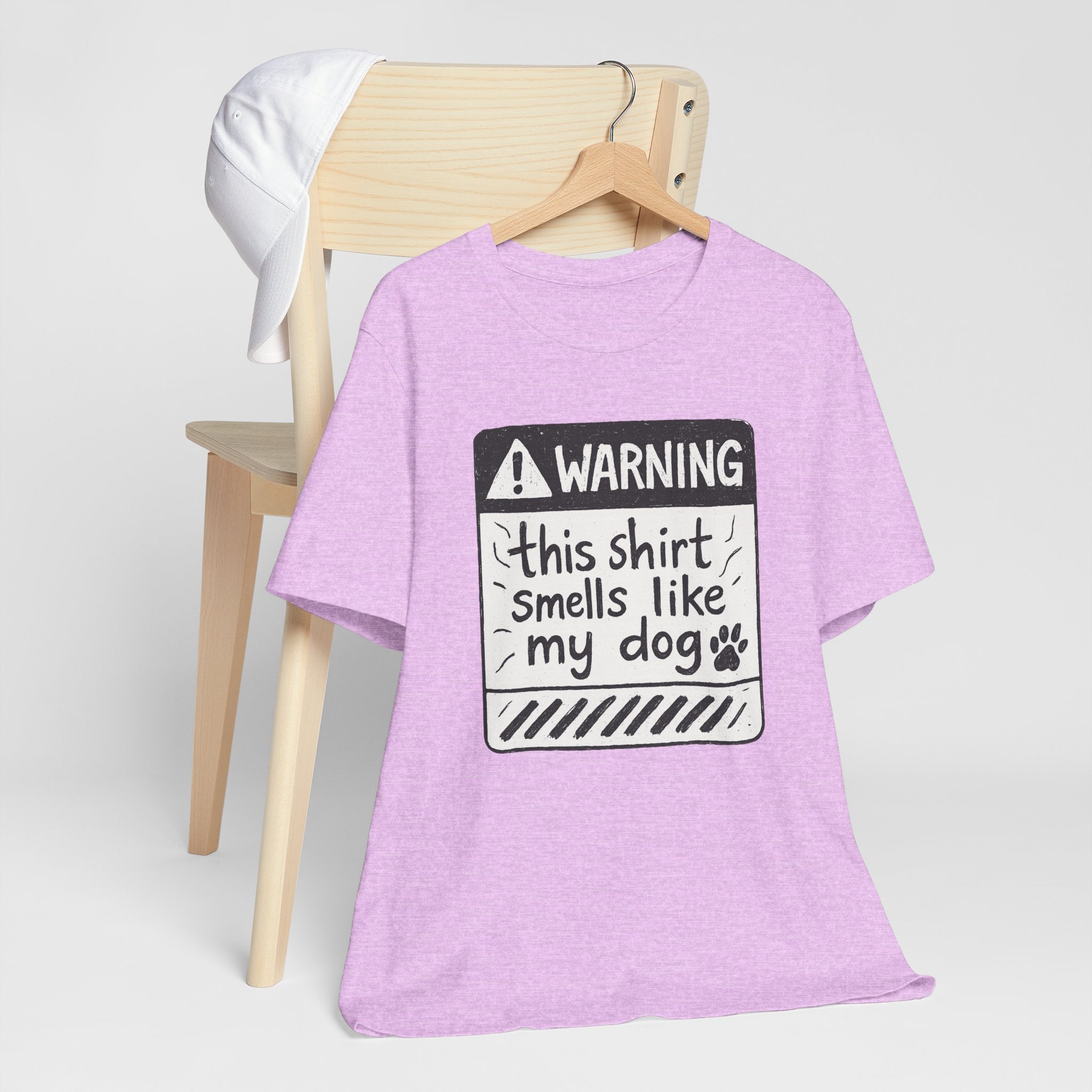 T-Shirt — "Warning: This Shirt Smells Like My Dog" Funny Dog Lover Tee